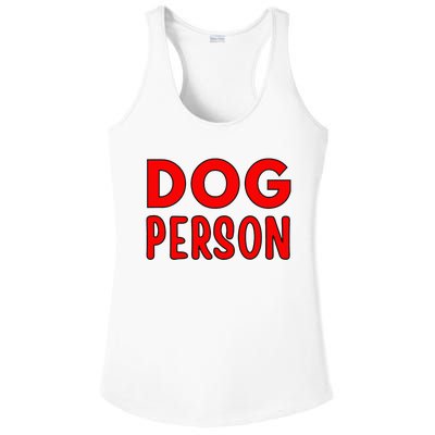 Dog Person Ladies PosiCharge Competitor Racerback Tank