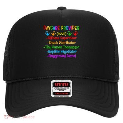 Daycare Provider Definition Daycare Teacher Day High Crown Mesh Back Trucker Hat