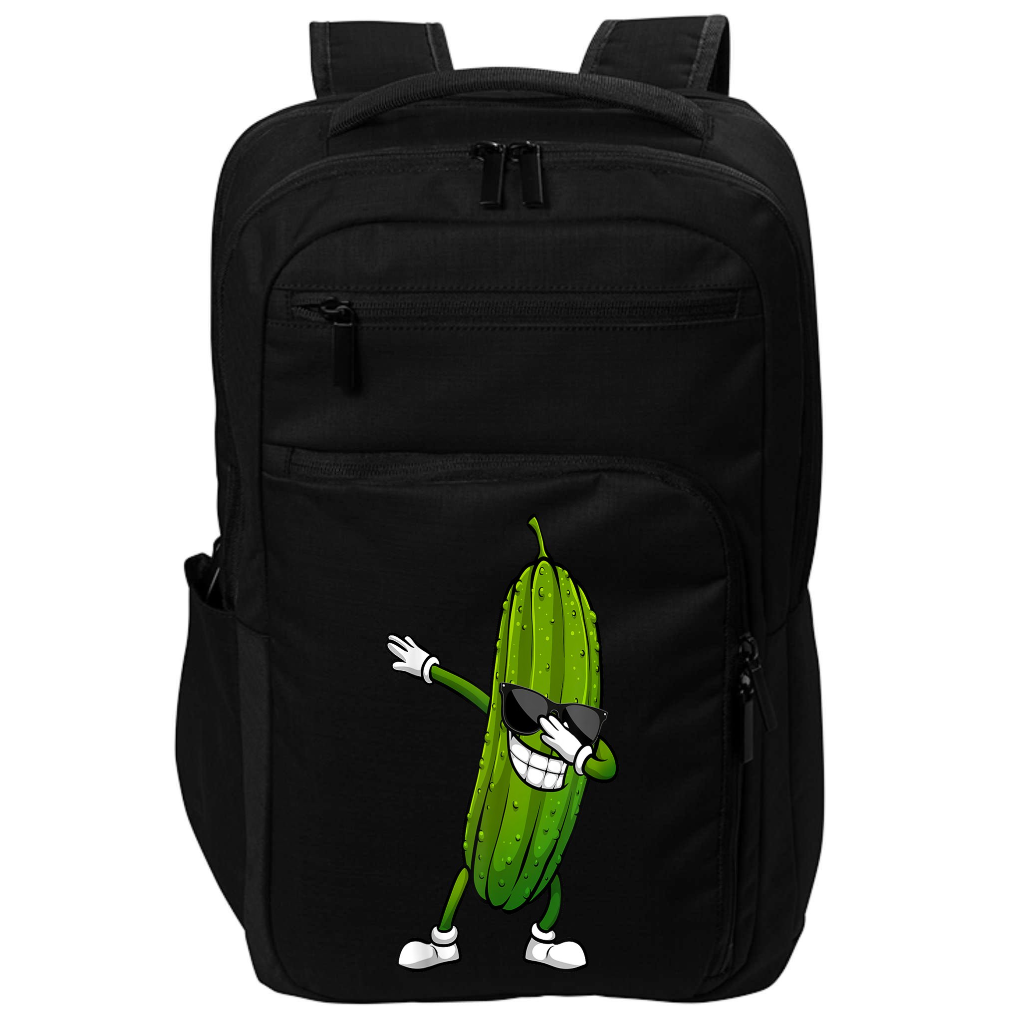Dill Pickle Dabbing Pickle Glasses Funny Pickle Gift Impact Tech Backpack