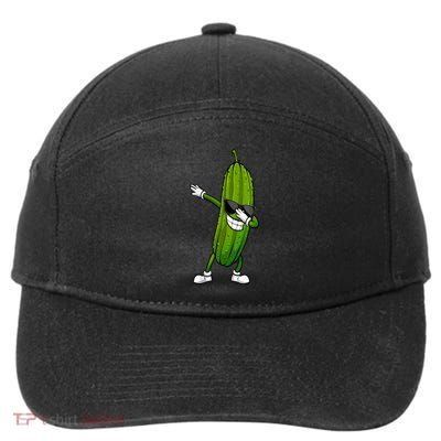 Dill Pickle Dabbing Pickle Glasses Funny Pickle Gift 7-Panel Snapback Hat