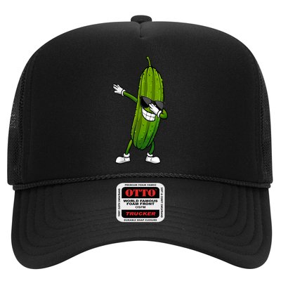 Dill Pickle Dabbing Pickle Glasses Funny Pickle Gift Trucker Hat