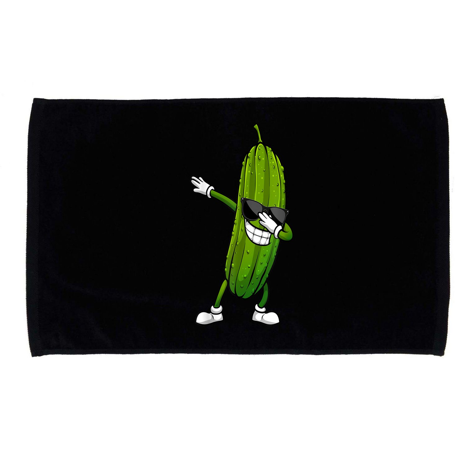 Dill Pickle Dabbing Pickle Glasses Funny Pickle Gift Microfiber Hand Towel