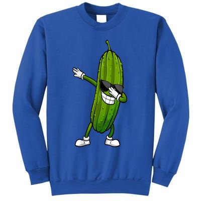 Dill Pickle Dabbing Pickle Glasses Funny Pickle Gift Sweatshirt