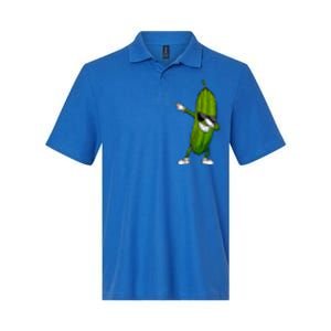 Dill Pickle Dabbing Pickle Glasses Funny Pickle Gift Softstyle Adult Sport Polo