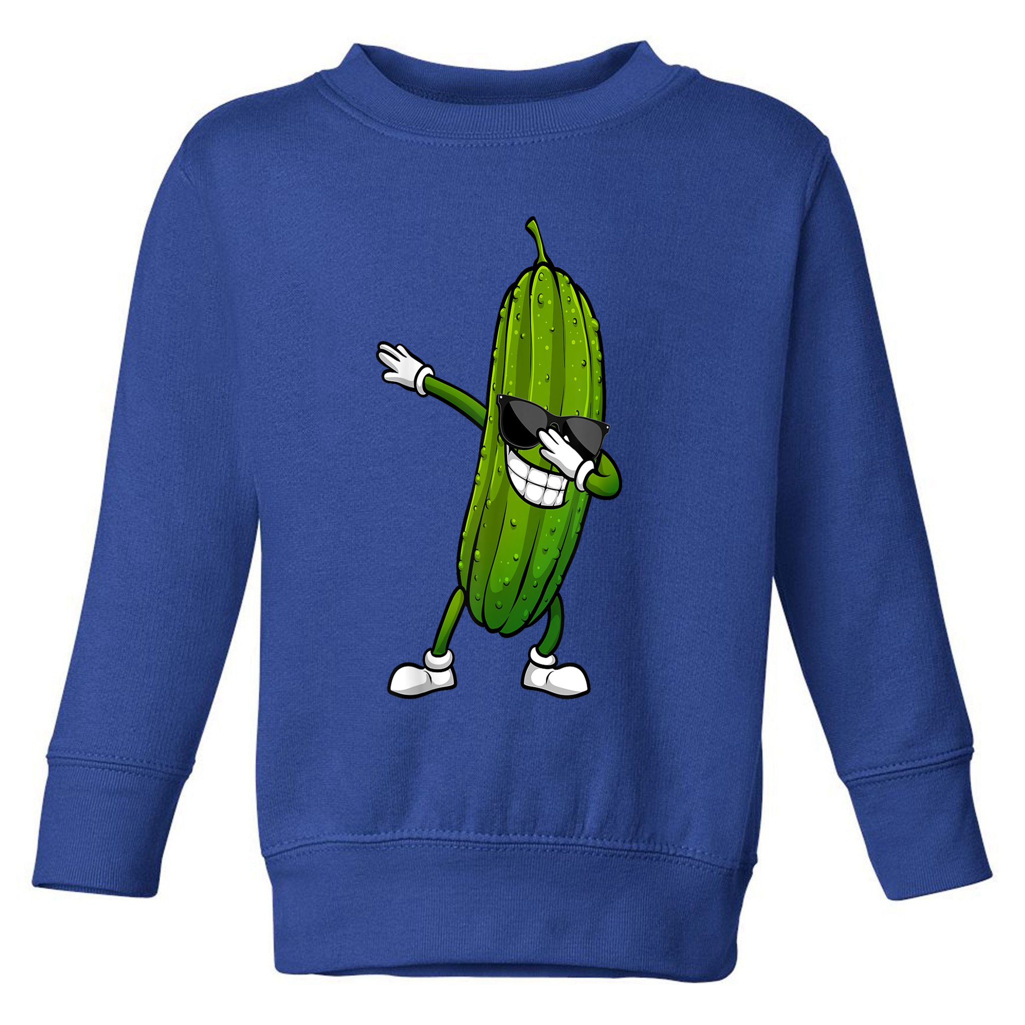 Dill Pickle Dabbing Pickle Glasses Funny Pickle Gift Toddler Sweatshirt