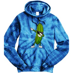 Dill Pickle Dabbing Pickle Glasses Funny Pickle Gift Tie Dye Hoodie