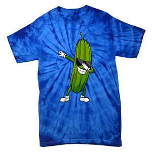 Dill Pickle Dabbing Pickle Glasses Funny Pickle Gift Tie-Dye T-Shirt