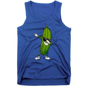 Dill Pickle Dabbing Pickle Glasses Funny Pickle Gift Tank Top