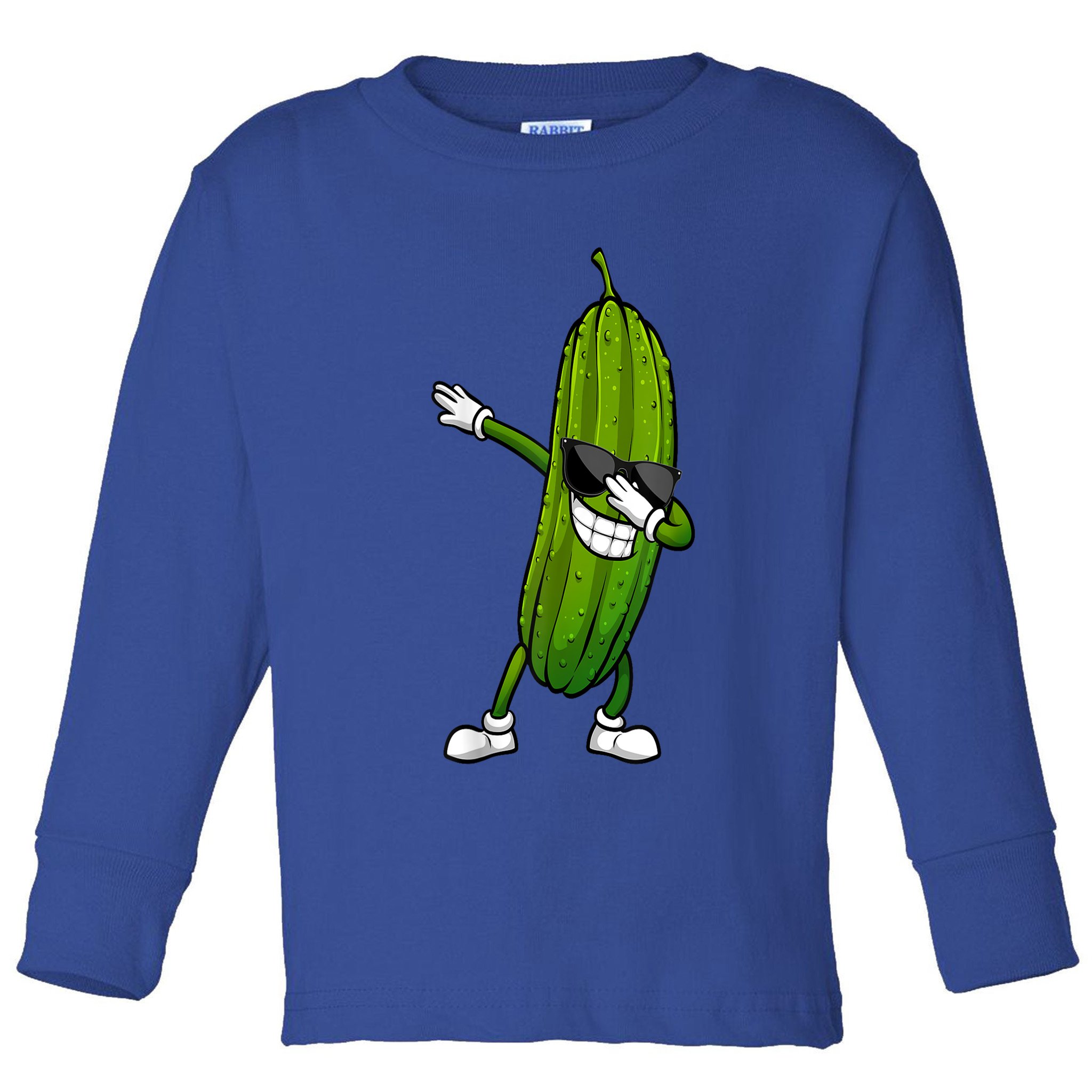 Dill Pickle Dabbing Pickle Glasses Funny Pickle Gift Toddler Long Sleeve Shirt