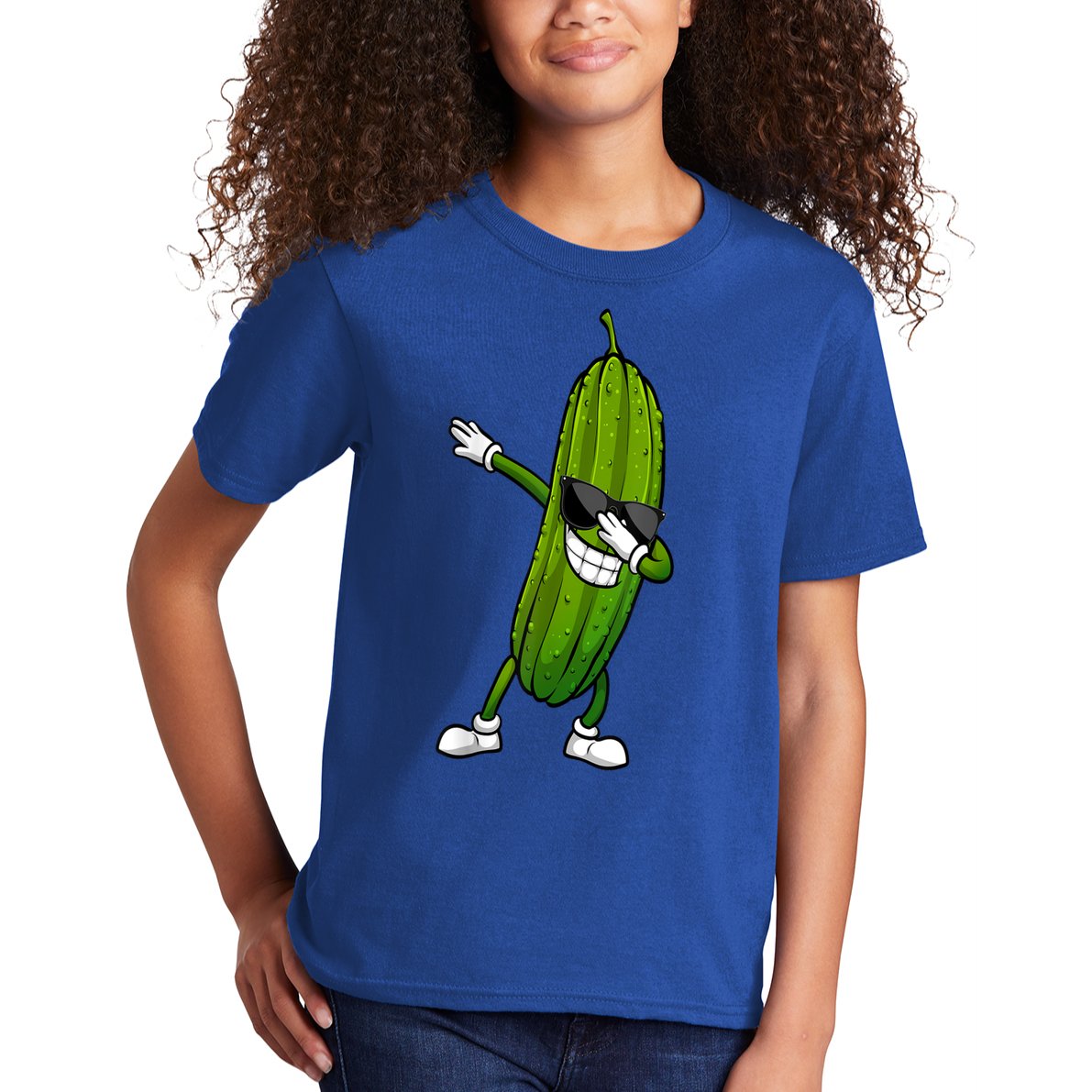 Dill Pickle Dabbing Pickle Glasses Funny Pickle Gift Kids T-Shirt