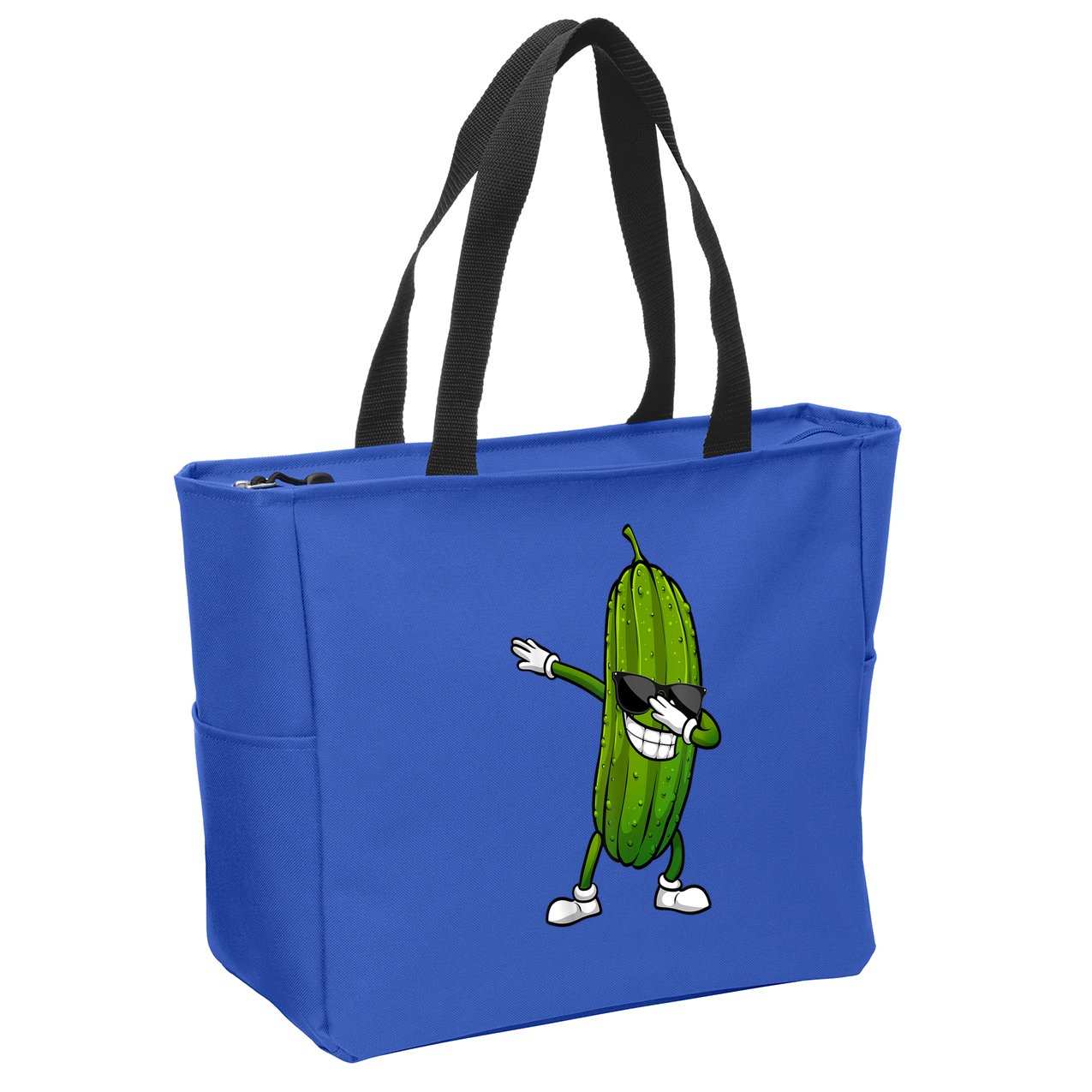 Dill Pickle Dabbing Pickle Glasses Funny Pickle Gift Zip Tote Bag