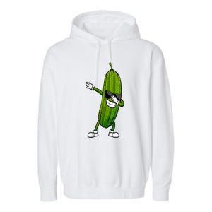 Dill Pickle Dabbing Pickle Glasses Funny Pickle Gift Garment-Dyed Fleece Hoodie