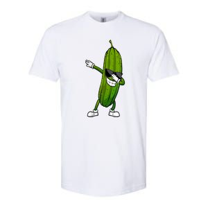 Dill Pickle Dabbing Pickle Glasses Funny Pickle Gift Softstyle CVC T-Shirt