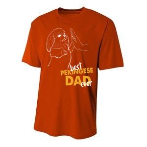 Dog Pekingese Dad Pekingese Best Pekingese Dad Ever Gift Performance Sprint T-Shirt