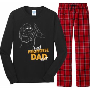 Dog Pekingese Dad Pekingese Best Pekingese Dad Ever Gift Long Sleeve Pajama Set