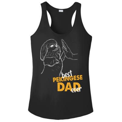 Dog Pekingese Dad Pekingese Best Pekingese Dad Ever Gift Ladies PosiCharge Competitor Racerback Tank