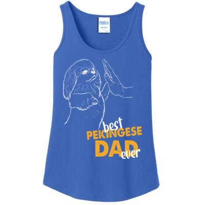 Dog Pekingese Dad Pekingese Best Pekingese Dad Ever Gift Ladies Essential Tank