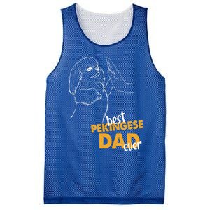 Dog Pekingese Dad Pekingese Best Pekingese Dad Ever Gift Mesh Reversible Basketball Jersey Tank