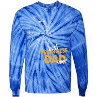 Dog Pekingese Dad Pekingese Best Pekingese Dad Ever Gift Tie-Dye Long Sleeve Shirt