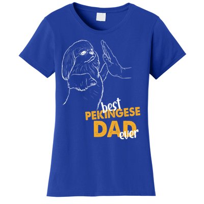 Dog Pekingese Dad Pekingese Best Pekingese Dad Ever Gift Women's T-Shirt