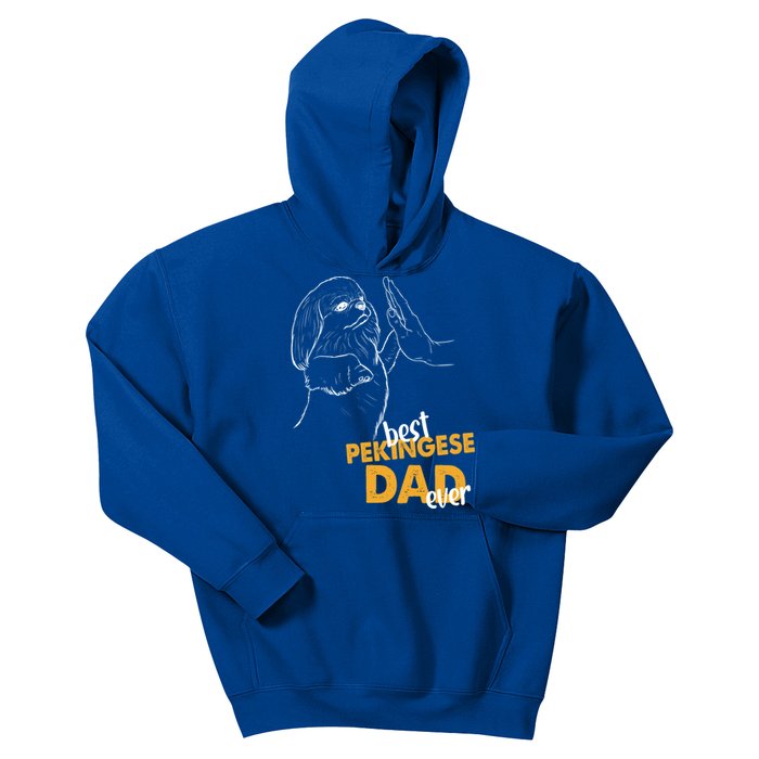 Dog Pekingese Dad Pekingese Best Pekingese Dad Ever Gift Kids Hoodie