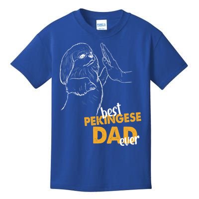 Dog Pekingese Dad Pekingese Best Pekingese Dad Ever Gift Kids T-Shirt