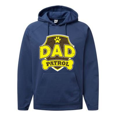 Dad Patrol Dog Performance Fleece Hoodie