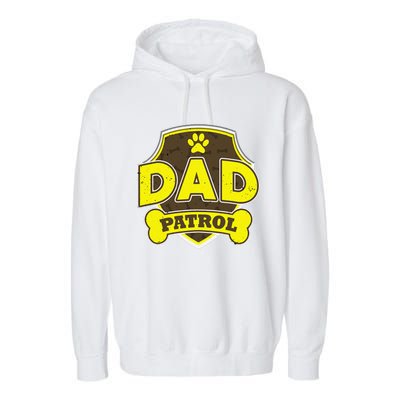 Dad Patrol Dog Garment-Dyed Fleece Hoodie