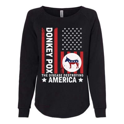 Donkey Pox Womens California Wash Sweatshirt