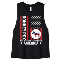 Donkey Pox Women's Racerback Cropped Tank