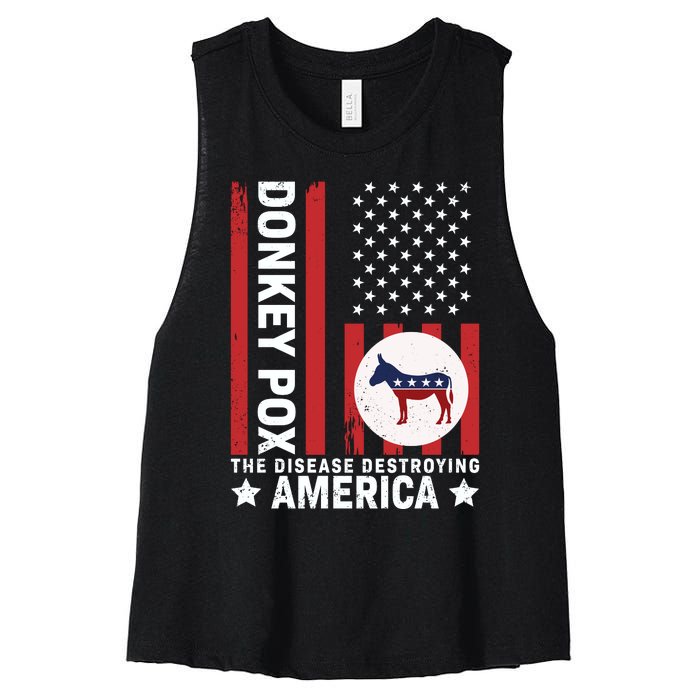 Donkey Pox Women's Racerback Cropped Tank