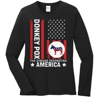 Donkey Pox Ladies Long Sleeve Shirt