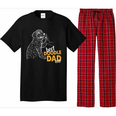 Doodle Papa Doodle Dad Doodle Daddy Best Doodle Dad Ever Great Gift Pajama Set