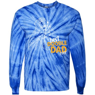 Doodle Papa Doodle Dad Doodle Daddy Best Doodle Dad Ever Great Gift Tie-Dye Long Sleeve Shirt