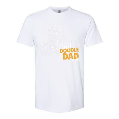 Doodle Papa Doodle Dad Doodle Daddy Best Doodle Dad Ever Great Gift Softstyle CVC T-Shirt