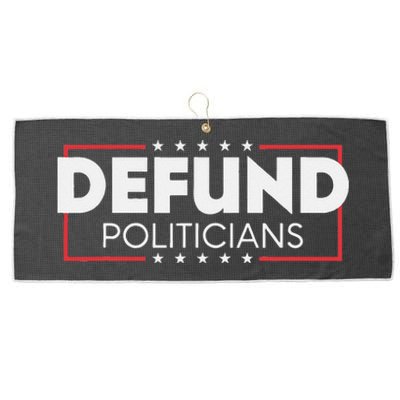 Defund Politicians Large Microfiber Waffle Golf Towel