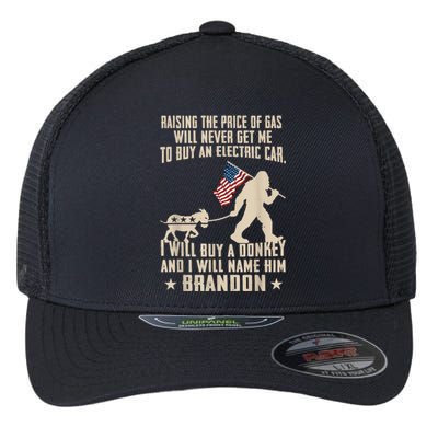 Donkey Pox Destroying America Funny Bigfoot Anti Biden Flexfit Unipanel Trucker Cap