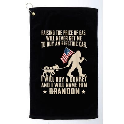 Donkey Pox Destroying America Funny Bigfoot Anti Biden Platinum Collection Golf Towel