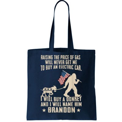 Donkey Pox Destroying America Funny Bigfoot Anti Biden Tote Bag