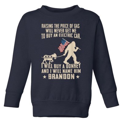 Donkey Pox Destroying America Funny Bigfoot Anti Biden Toddler Sweatshirt