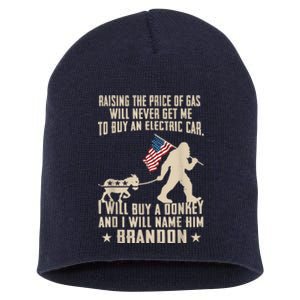 Donkey Pox Destroying America Funny Bigfoot Anti Biden Short Acrylic Beanie