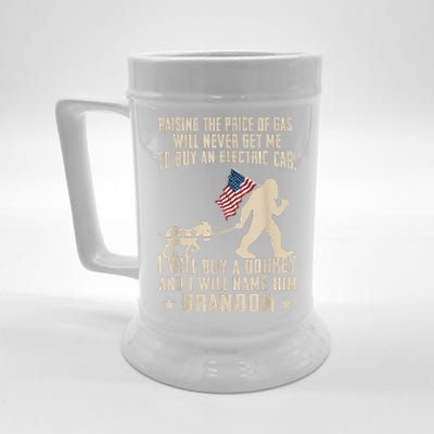 Donkey Pox Destroying America Funny Bigfoot Anti Biden Beer Stein