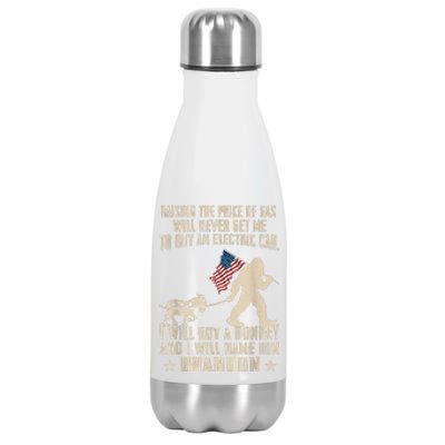 Donkey Pox Destroying America Funny Bigfoot Anti Biden Stainless Steel Insulated Water Bottle