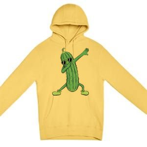 Dabbing Pickle Dancing Cucumber Lover Funny Funny Gift Premium Pullover Hoodie