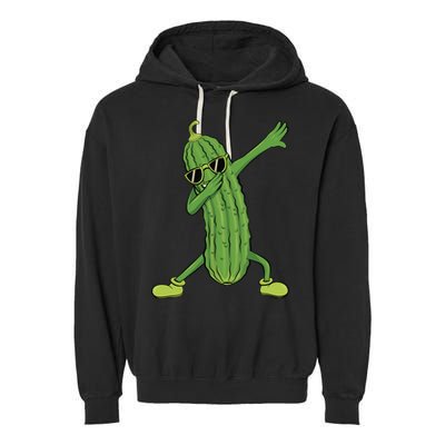 Dabbing Pickle Dancing Cucumber Lover Funny Funny Gift Garment-Dyed Fleece Hoodie
