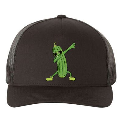 Dabbing Pickle Dancing Cucumber Lover Funny Funny Gift Yupoong Adult 5-Panel Trucker Hat