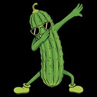 Dabbing Pickle Dancing Cucumber Lover Funny Funny Gift Impact Tech Backpack