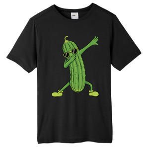 Dabbing Pickle Dancing Cucumber Lover Funny Funny Gift Tall Fusion ChromaSoft Performance T-Shirt