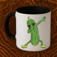 Dabbing Pickle Dancing Cucumber Lover Funny Funny Gift Mug
