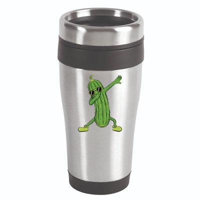 Dabbing Pickle Dancing Cucumber Lover Funny Funny Gift 16oz Travel Tumbler